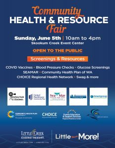 Community Health and Resource Fair @ Little Creek Casino Event Center
